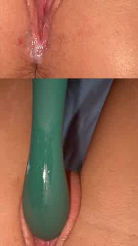 Daddy Makes Amateur Slut Cum with Vibrator Then He Fucks Her Tight Pussy and Leaves a Creampie