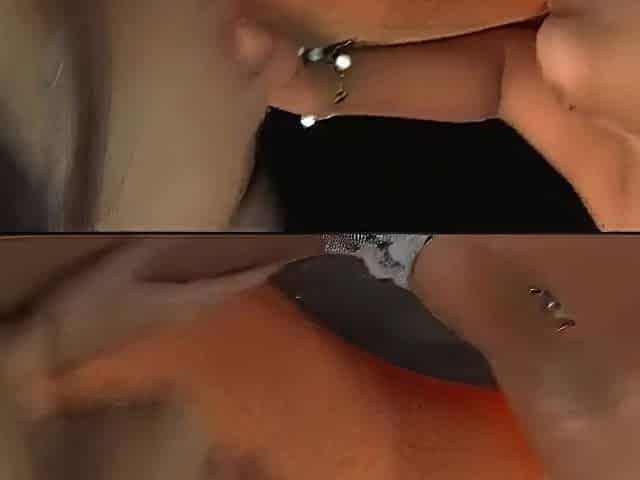 Delightsome lesbian babes sucking every other off.