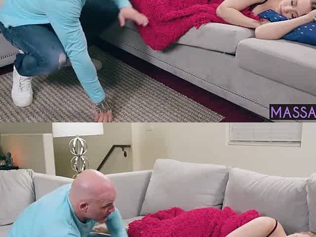 Bad Guy In Hot Blonde Milf Enjoyed A Foot Massage By A