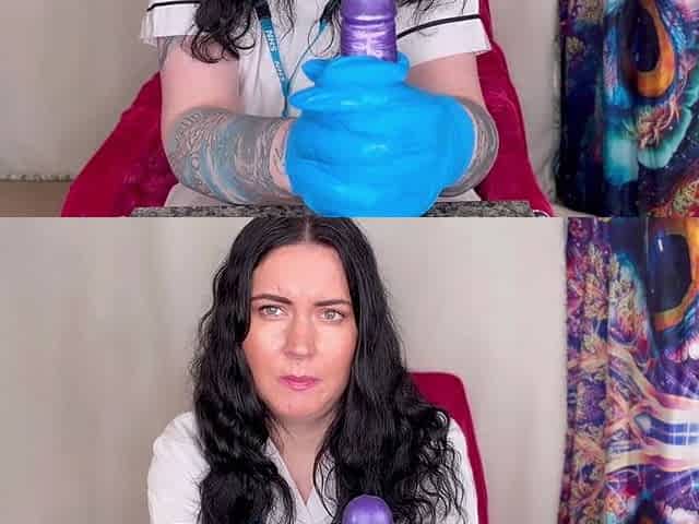Nurse Ffw Gives a Gloved JOI