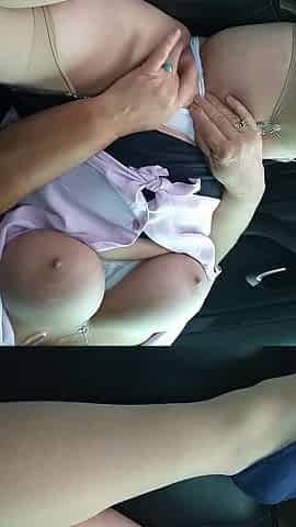 Car Webcam Climax: Knickers Aside, Clit Rub to Shaking Orgasm