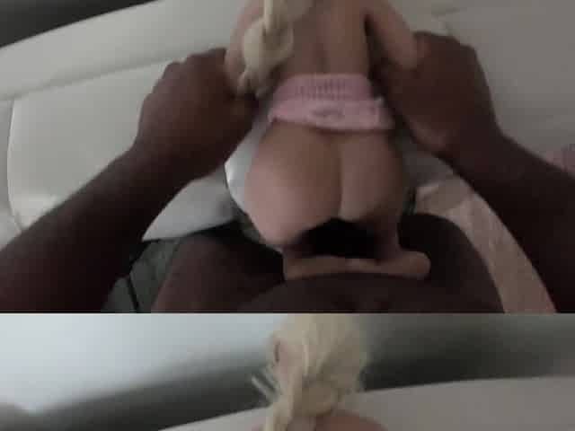 Tini Doll Bounces On Ramrod & Gives Foot Job