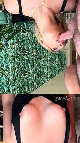 Amateur Blonde Blowjob CIM