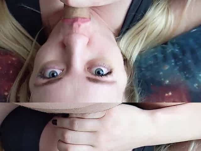 GIANT FACIAL ON PORNHUB - Golden-haired Hotty Destroyed Face Screw