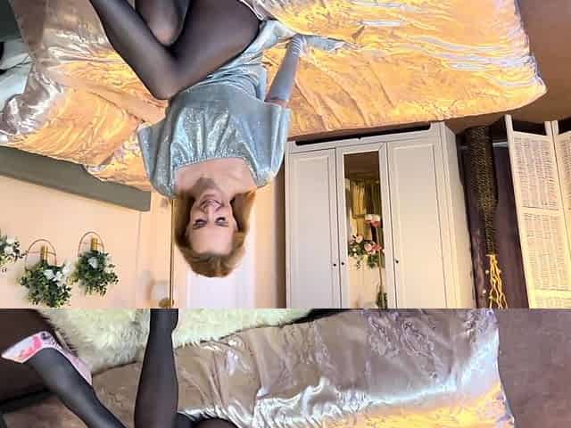 Milf blonde with black stockings in anal mmf