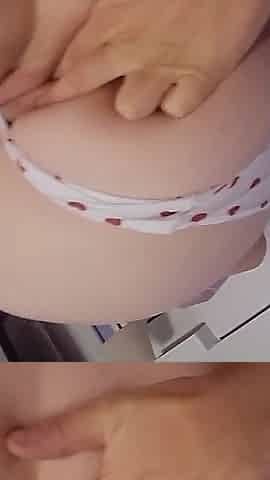 He Fucks My Big Round Ass Through My Big Panties!