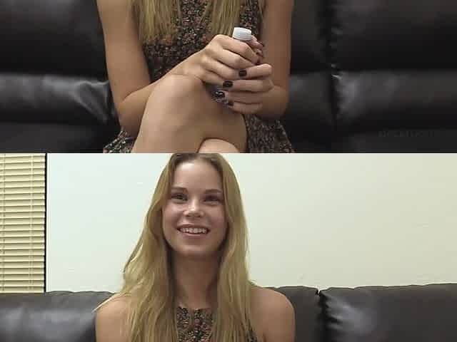 Slim teen went on her first casting and loved the experience