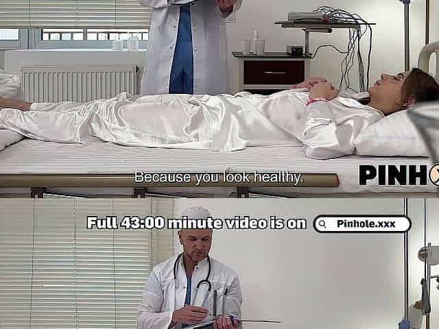 PINHOLE XXX. Doctor filled my anal opening with his load!