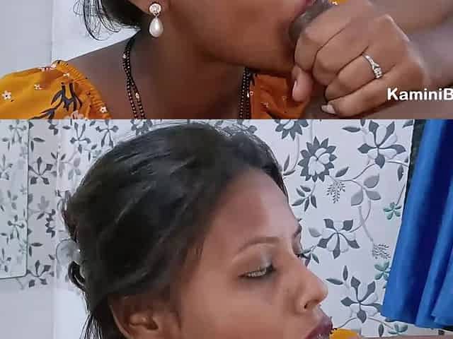 Sensual Blowjob From a Stunning Indian Young Wife
