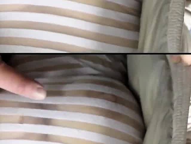 Groping Breasts in a Sheer Blouse in Public Market