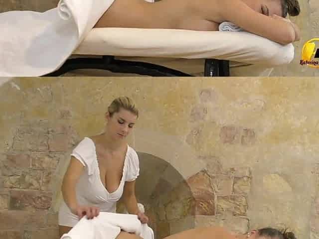 Massage Breasty sweetheart Domii with a lot Oil by hands and Melons