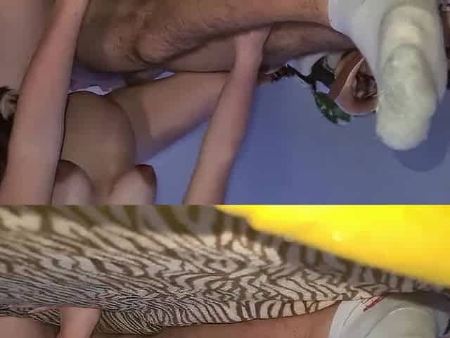 Preggo wench riding her stepbrother's dong