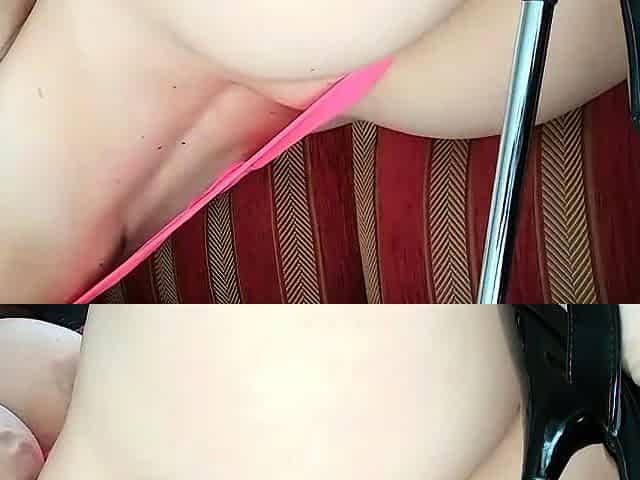 Busty brunette bitch with big boobs