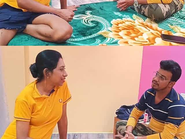 After Meeting His Girlfriend, He Left Her Stepsister During Her Periods and Licked Her Soft Pussy.