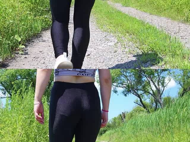 136- My Butt in Black Shiny Leggings Will Entice You, and You'll Follow Me to the Ends of the Earth!) *60fps