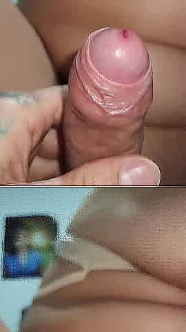 POV charming large-breasted Latin chick with her boyfriend at home