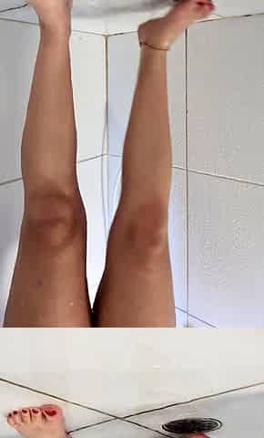 Solo masturbation and the foot fetish