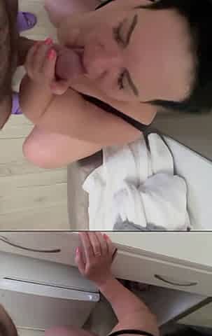 Stepmother Has Breakfast with Stepson's Penis