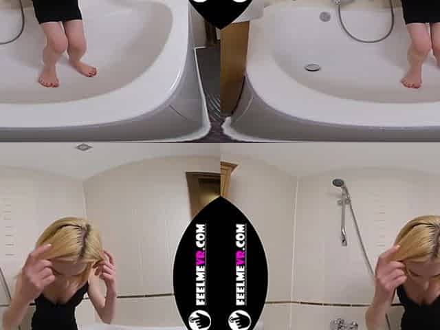 Thumbelina Masturbates In Shower Fly On The Wall - FeelMeVR