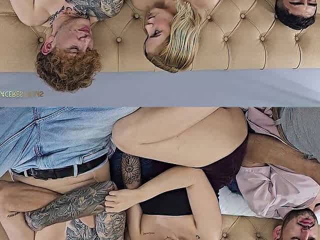 Male+Male+Female trio - I bang my spouse's most excellent ally in front of him, we end up joining in