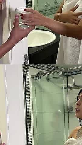 My Neighbor Likes to Have Her Pussy Filled with Milk Before She Goes to Exercise in the Morning.