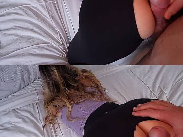 Pawg gets her leggings ripped and vagina creampied