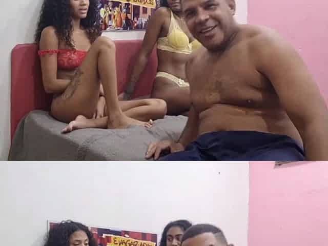Leo ogre screwing Karina Mello and putting it in myllena Rios' booty