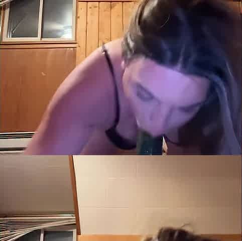 Sissy Humiliation- solo blow job sex, fisting and self facial!