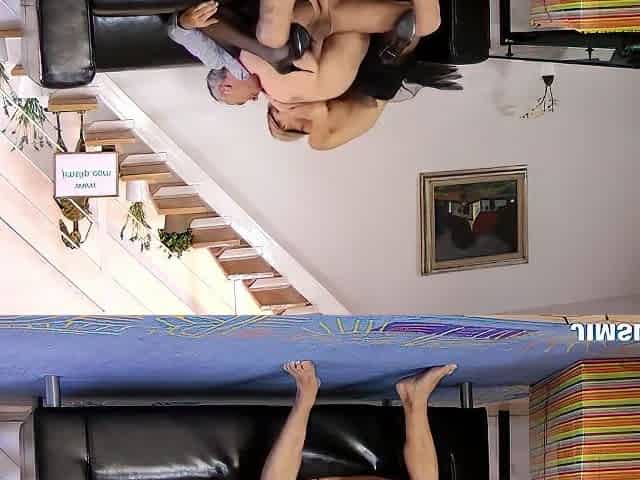 Gina Gerson Is A Tiny Golden-haired Bang Doll Who Has A Thing For Threesomes With Elderly Dudes