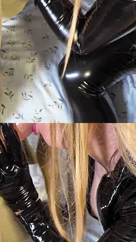 Latex Girlfriend Fucked by Rich Boyfriend After Marriage Engagement in Valentines Day