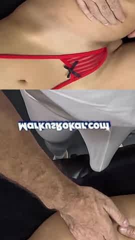 POV Sensual Massage & Fuck with an Asian Model in Red Lingerie