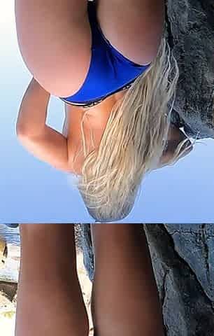 Hot Couple Having Risky Sex on Public Beach Ass Fuck Creampie Prone Bone Jessijek