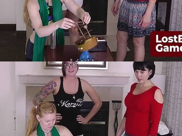 The Strip Pirate Penguins Loser Retreats To The Shower With Amber Chase, Celestina Blooms And Aften Opal