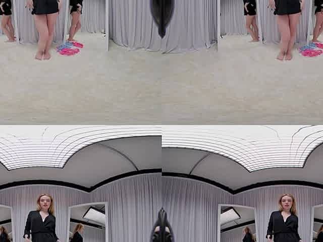 Vr Fashion Room. Yuliia Tries On Three Lingerie Sets