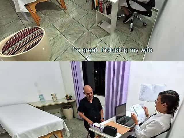 The female doctor was a total nympho.