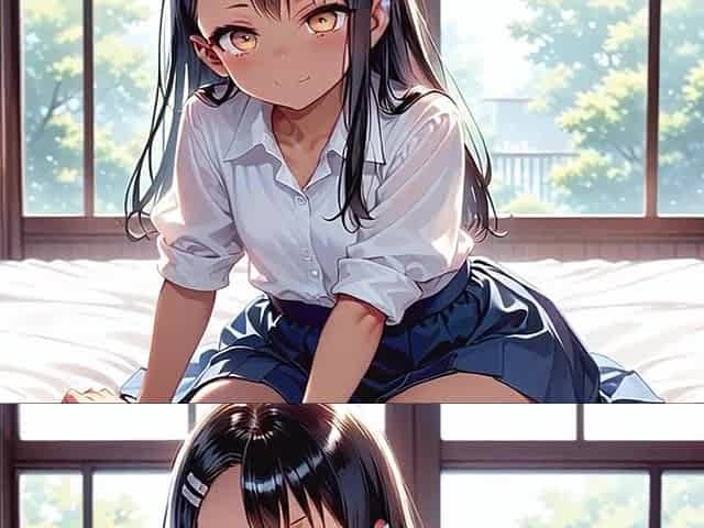 When ally Nagatoro asked for sugar and received several facials instead (AI generated)