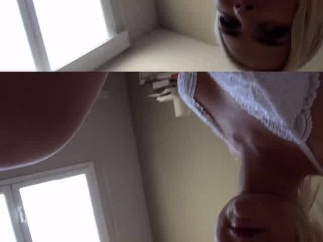 Homemade amateur blonde blowjob