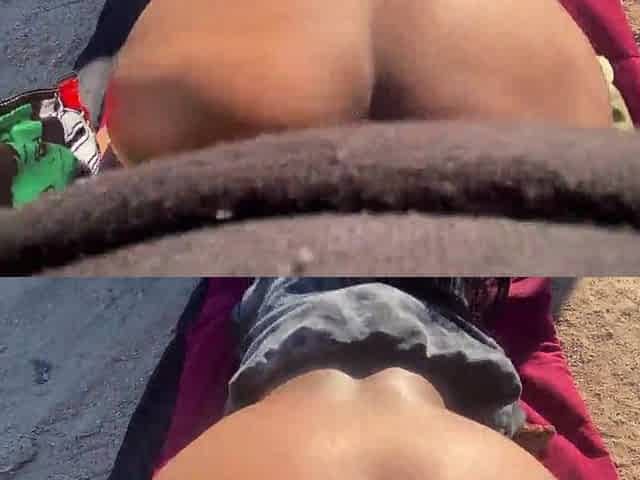 Tiny black midget loves to screw in public