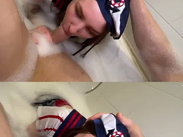 Stepsister woke up with his cum still trickling without her