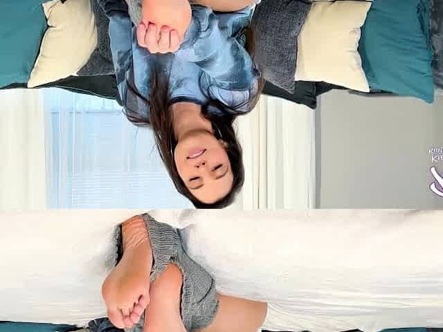 Kiara Skye Stroke to My Beautiful Feet and Leg Warmers JOI