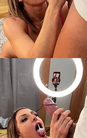 Sharing my husband with my girlfriend watch him cream her
