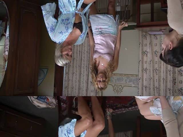 Seductive lesbian babe reaches orgasm while having her pussy licked in an epic threesome