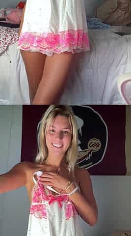 Curly Blonde Teen Records Solo Dildo Masturbation More at