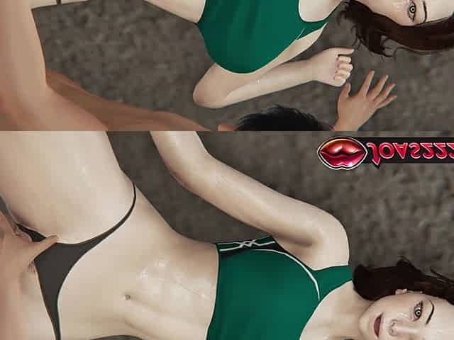Trainer Steph in Hot Animation Wet Pussy Fingering Accompanied by Loud Moans Plus Pussy Licking That Results in a Squirt