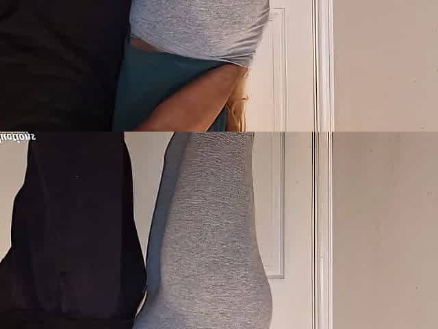 He Made Me Squirt Through My Yoga Pants Finguring My Pussy