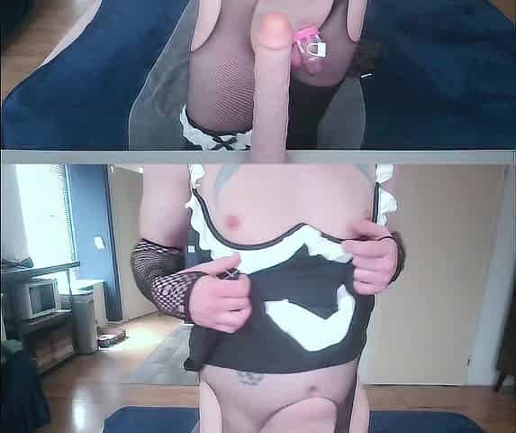 sissy femboy whore loves to suit up and please u