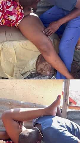 Fucking Ebony Babe Outside