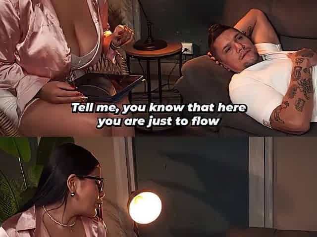 Athletic patient receives peculiar treatment from his breasty psychologist
