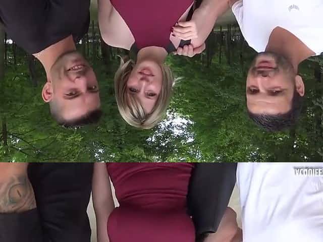 Milena - amateur pick up threesome