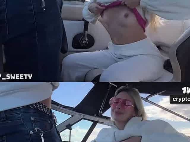 Boat screw with stranger in open water - best XXX!